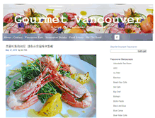 Tablet Screenshot of gourmetvancouver.com